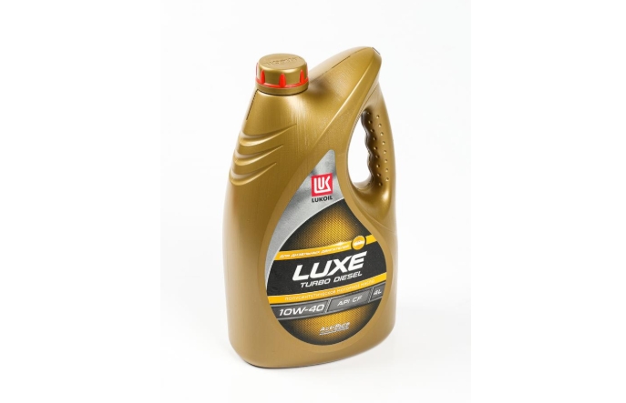 Масло моторное "LUKOIL" полусинтетическое LUXE TURBO DIESEL CF 10W-40 4л