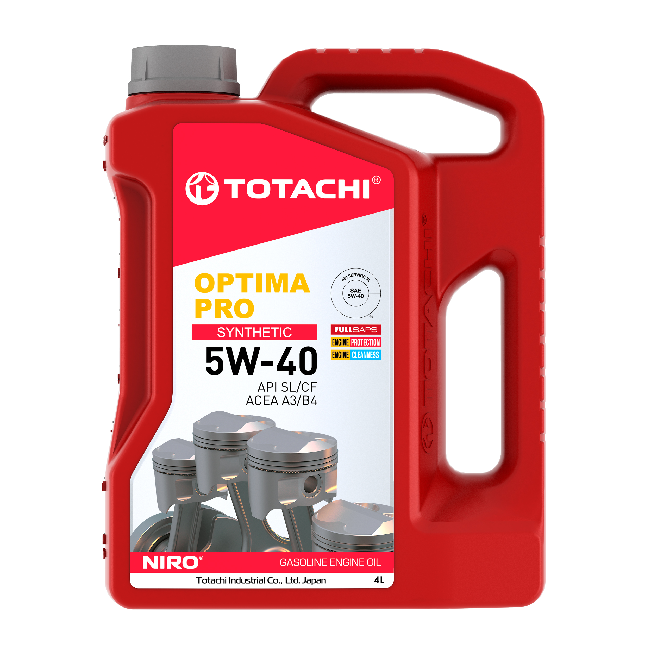 Масло моторное "TOTACHI" синтетическое OPTIMA PRO SL/CF 5W-40 4л