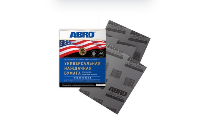 Бумага наждачная "ABRO" универсальная/водостойкая №800 SA-800-100