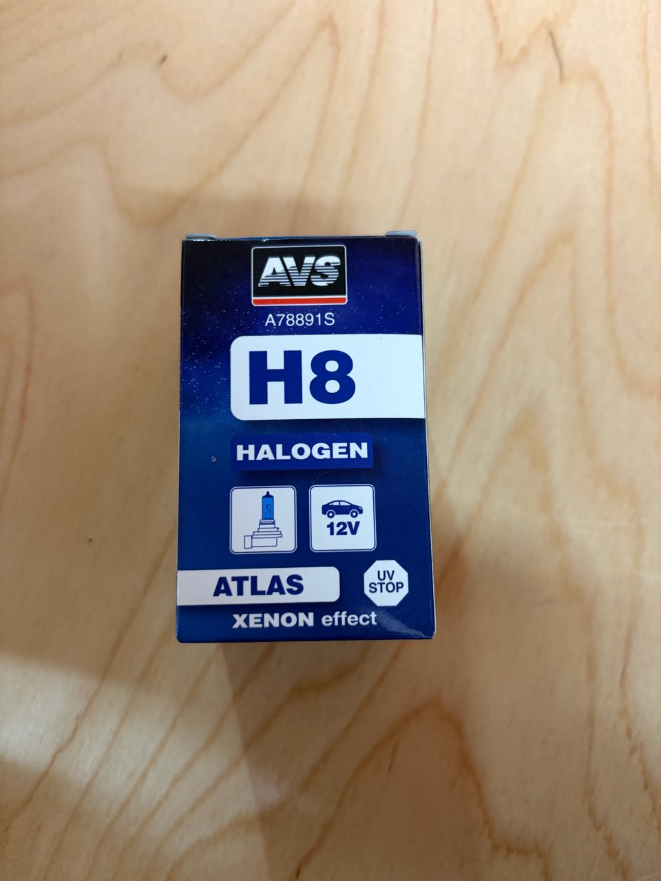 Лампа подсветки "AVS" галогенная ATLAS XENON H8 12V 35W PGJ19-1