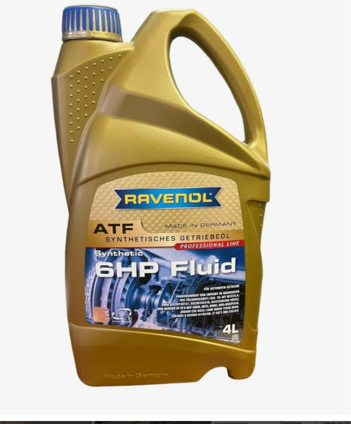 Масло трансмиссионное "RAVENOL" синтетическое ATF 6 4л