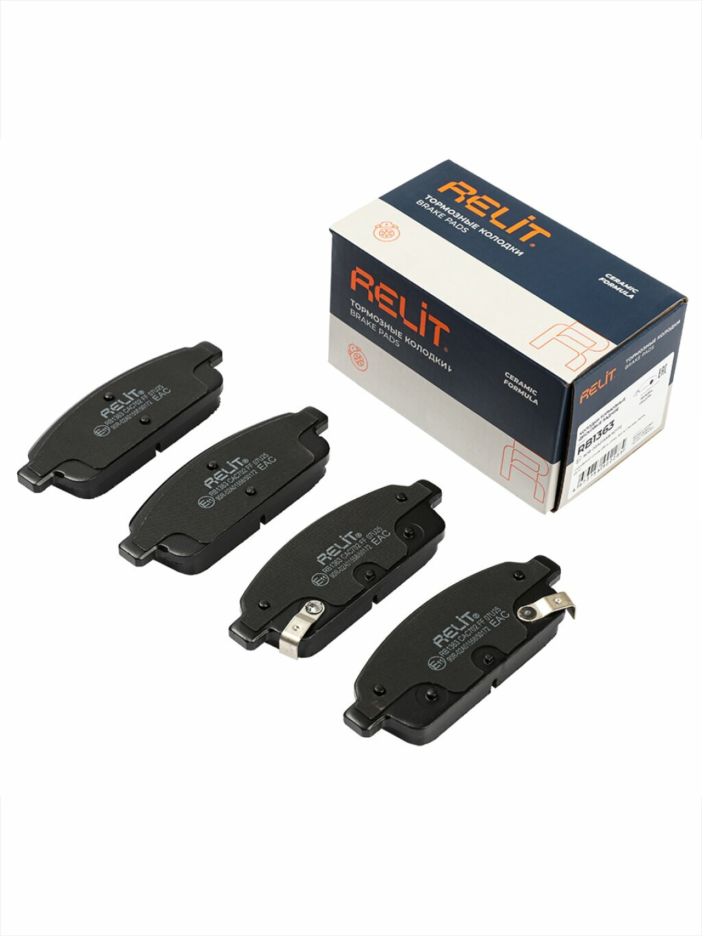 Колодки тормозные "RELIT" задние дисковые керамические CHEVROLET Cruze/OPEL Astra RB1363