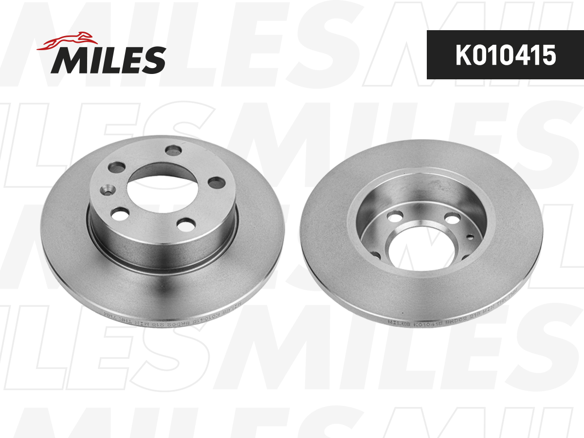 Диск тормозной "MILES" задний SKODA OCTAVI/VW GOLF/POLO K010415
