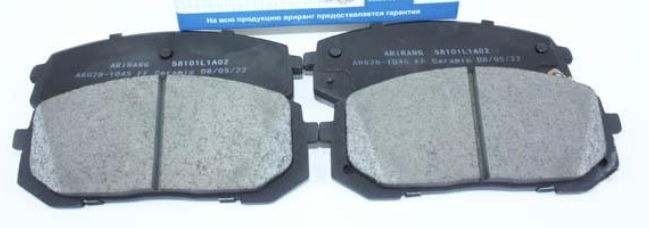 Колодки тормозные "ARIRANG" передние дисковые HYUNDAI SONATA/KIA K5 ARG281045