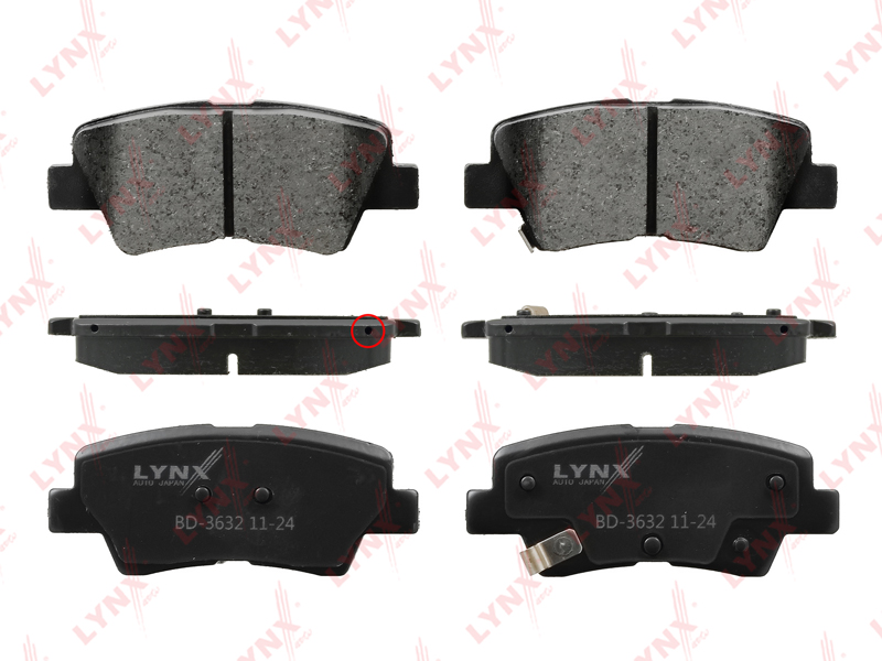 Колодки тормозные "LYNX" задние дисковые HYUNDAI I30/KIA CEED BD-3632