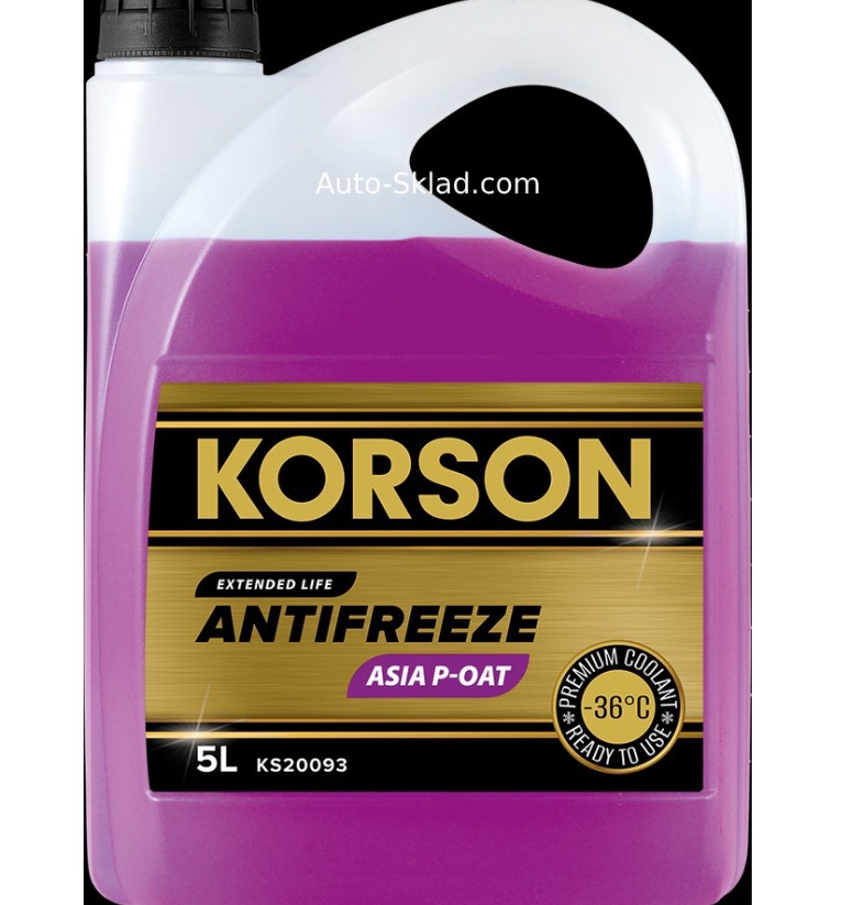 Антифриз "KORSON" фиолетовый ASIA P-OAT -36 5л