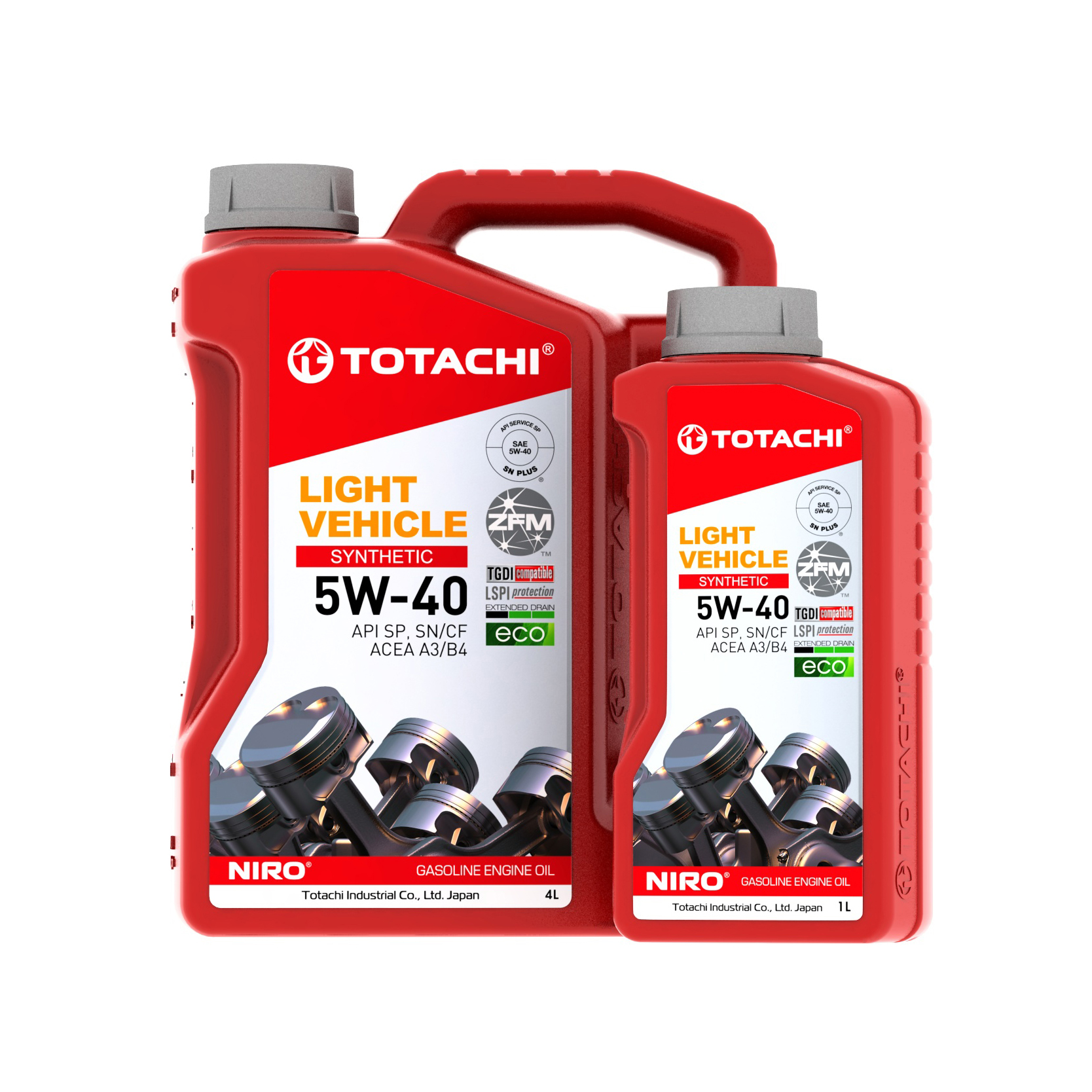 Масло моторное "TOTACHI" синтетическое LIGHT VEHICLE 5W-40 4л