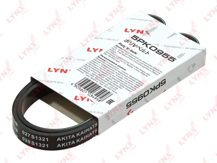 Ремень приводной  "LYNX" поликлиновый 5PK0955