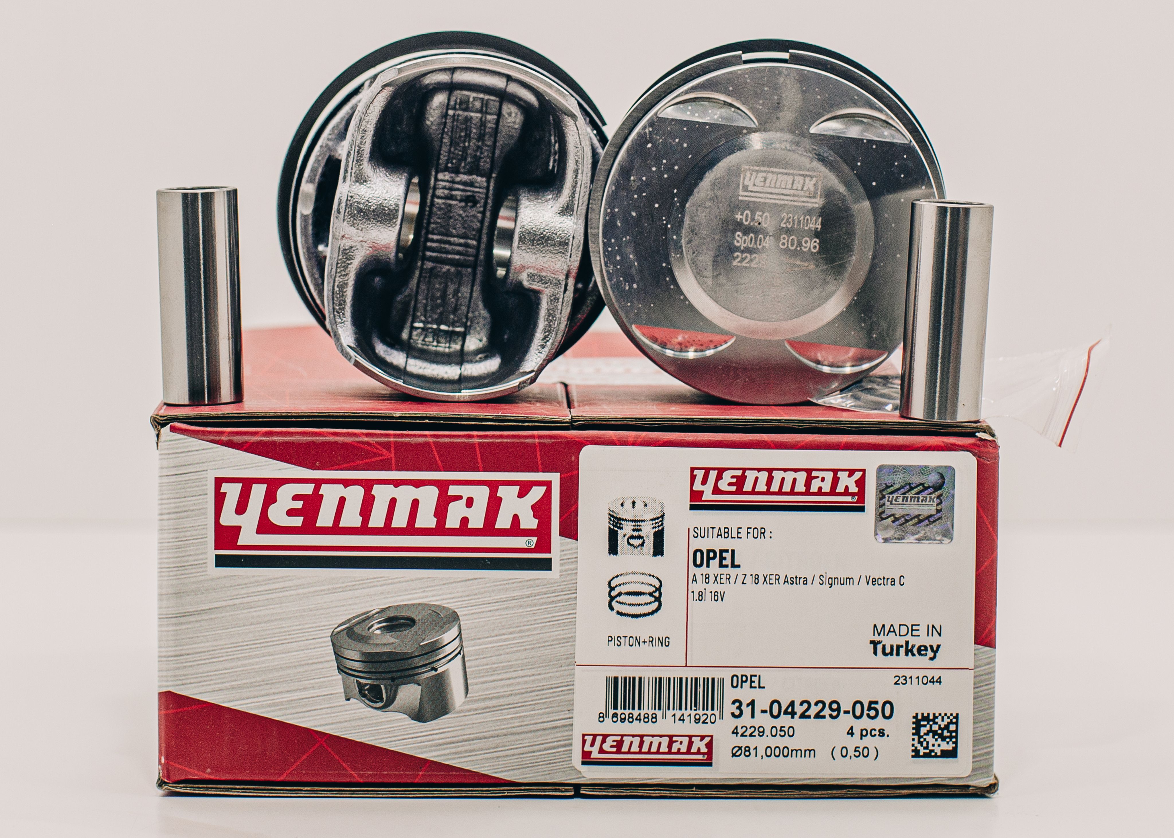 Поршень "YENMAK" (4 шт) OPEL ASTRA/VECTRA 31-04229-050