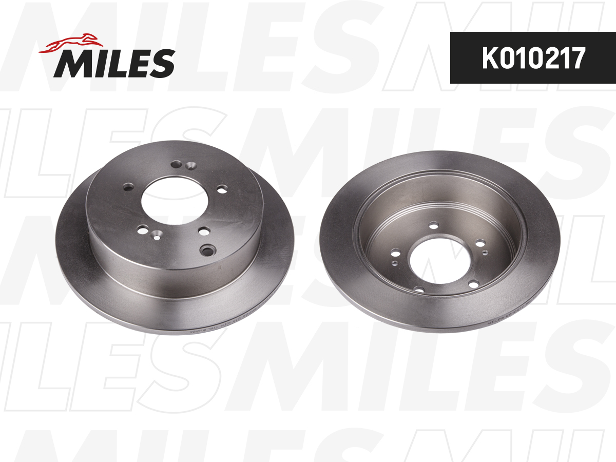 Диск тормозной "MILES" задний HYUNDAI IX35/SANTA FE/KIA SPORTAGE  K010217