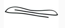 Молдинг лобового стекла "HYUNDAI/KIA" HYUNDAI/KIA 86131-1R000