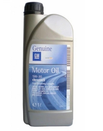 Масло моторное "GENERAL MOTORS" синтетическое DEXOS 2 SM/CF A3/B3/B4/C3 5W-30 1л