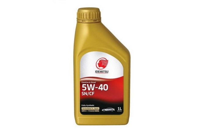 Масло моторное "IDEMITSU" синтетическое SN 5W-40 1л