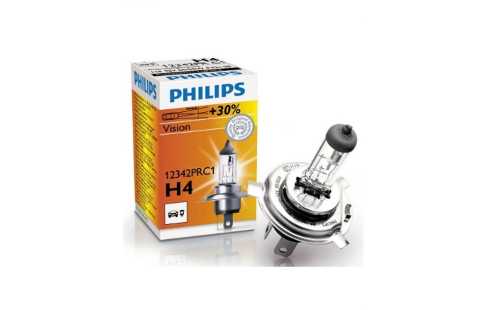 Лампа подсветки "PHILIPS" галогенная H4 12V 60/55W 12342PRC1