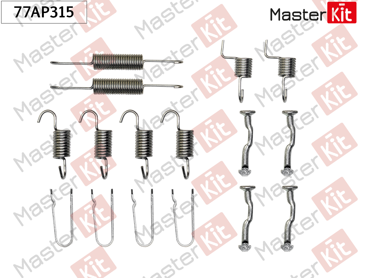 Комплект установочный "MASTER KIT" барабанных колодок HONDA CR-V 77AP315