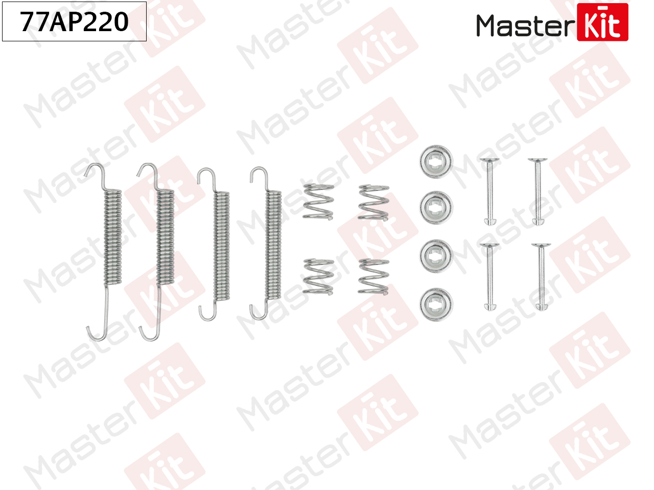 Комплект установочный "MASTER KIT" барабанных колодок HYUNDAI I30 77AP220