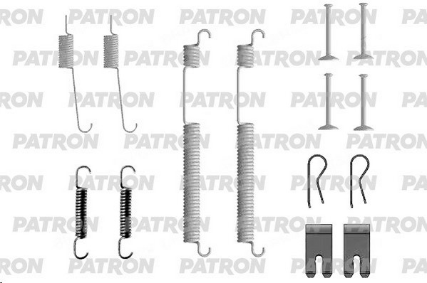 Комплект установочный "PATRON" барабанных колодок VW/SKODA PSRK0266