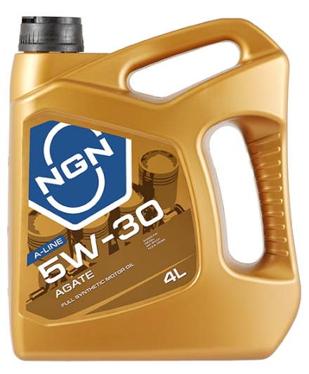 Масло моторное "NGN" синтетическое AGATE A-LINE SN/CF 5W-30 4л