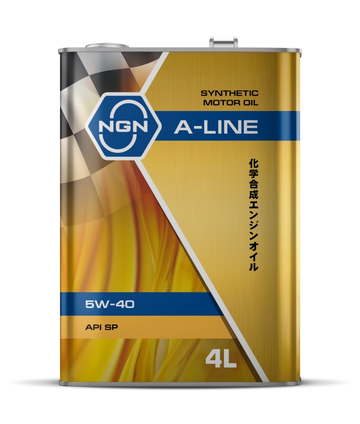 Масло моторное "NGN" синтетическое A-LINE SP 5W-40 4л