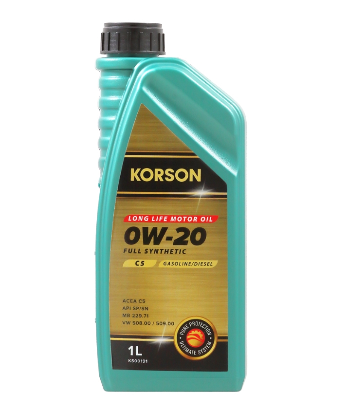 Масло моторное "KORSON" синтетическое C5 0W-20 1л