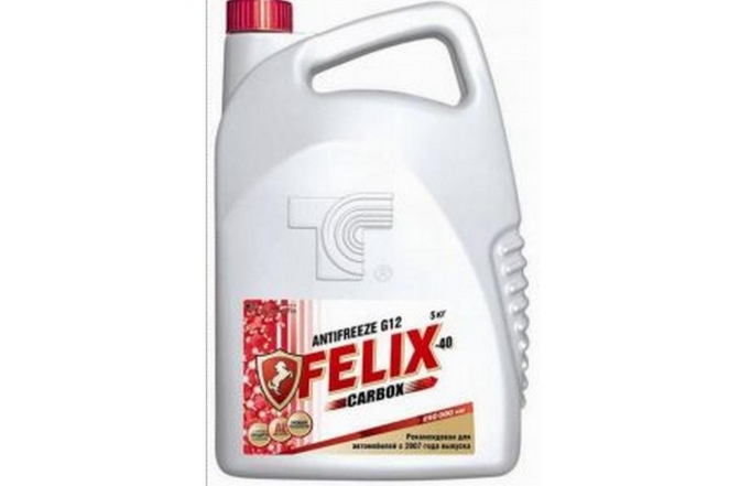 Антифриз "FELIX" carbox G12+ -40 красный 5кг 430206033