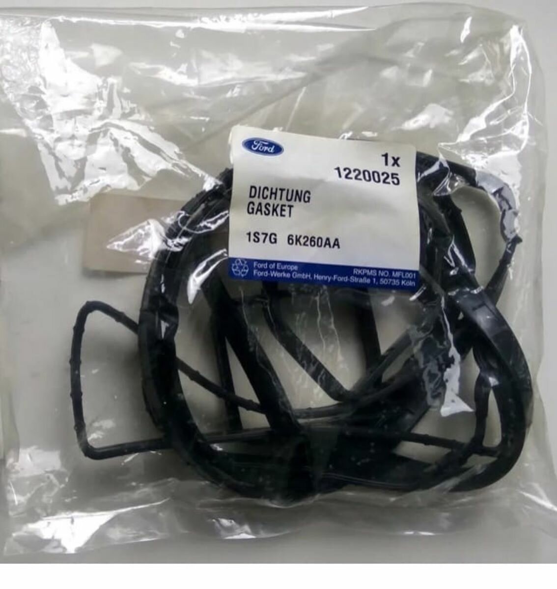 Прокладка клапанной крышки "FORD" FORD 1220025