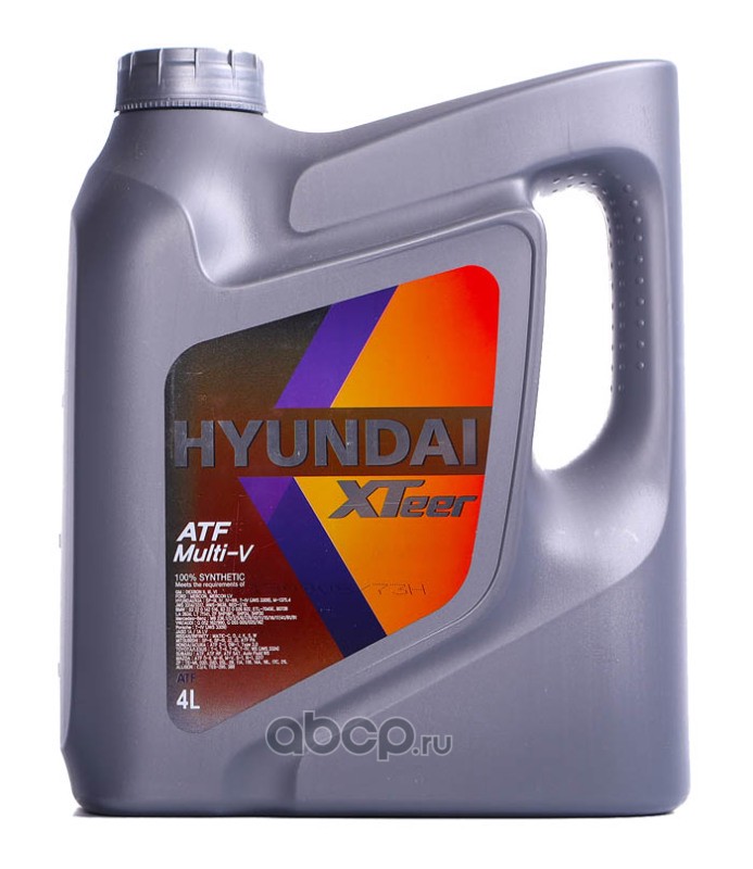 Масло трансмиссионное "HYUNDAI XTEER" ATF Multi V 4л 1041411