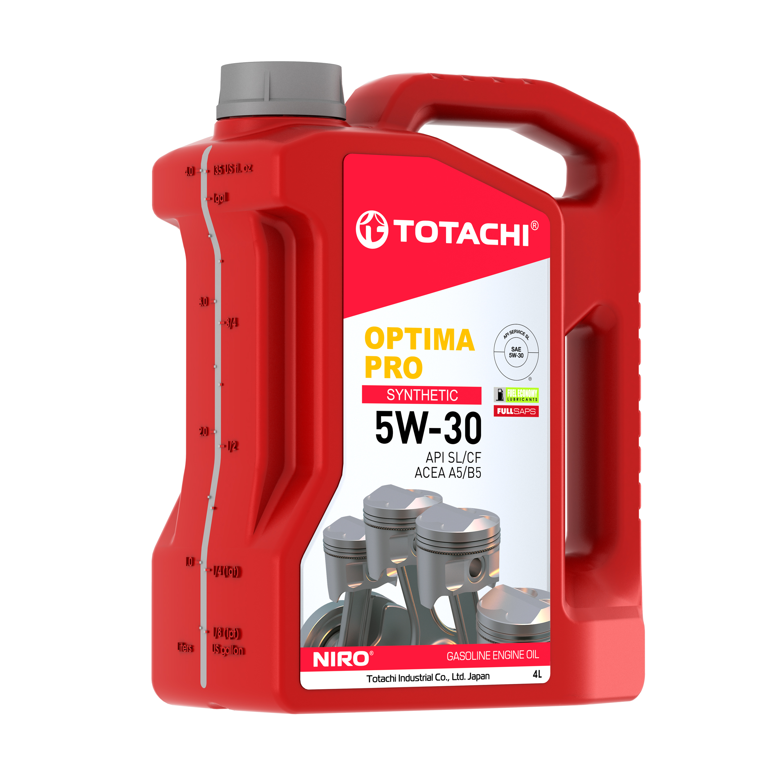 Масло моторное "TOTACHI" NIRO Optima PRO Synthetic 5W-30 SL/CF 4л