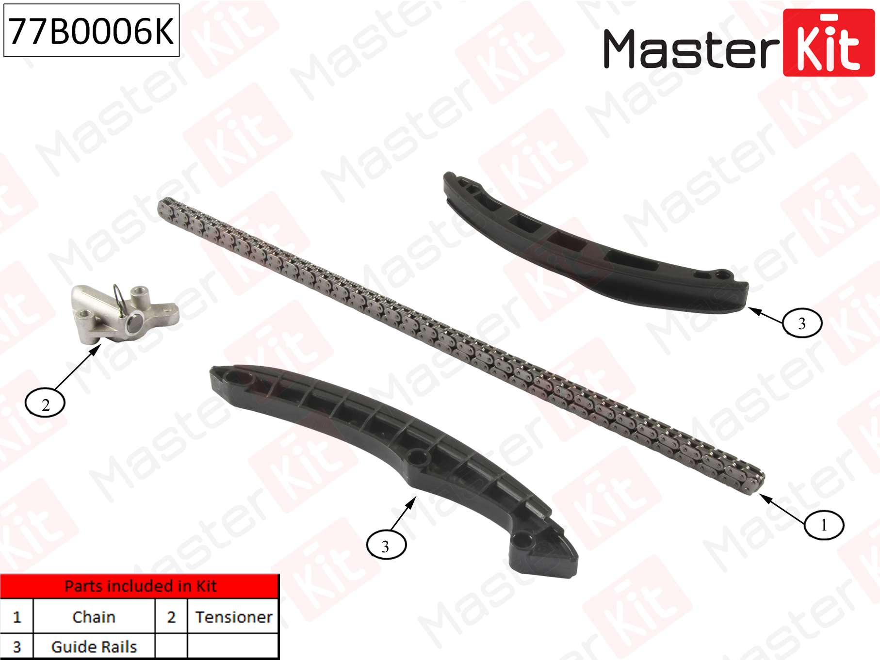 Комплект ГРМ "MASTER KIT" AUDI/VOLKSWAGEN 77B0006K
