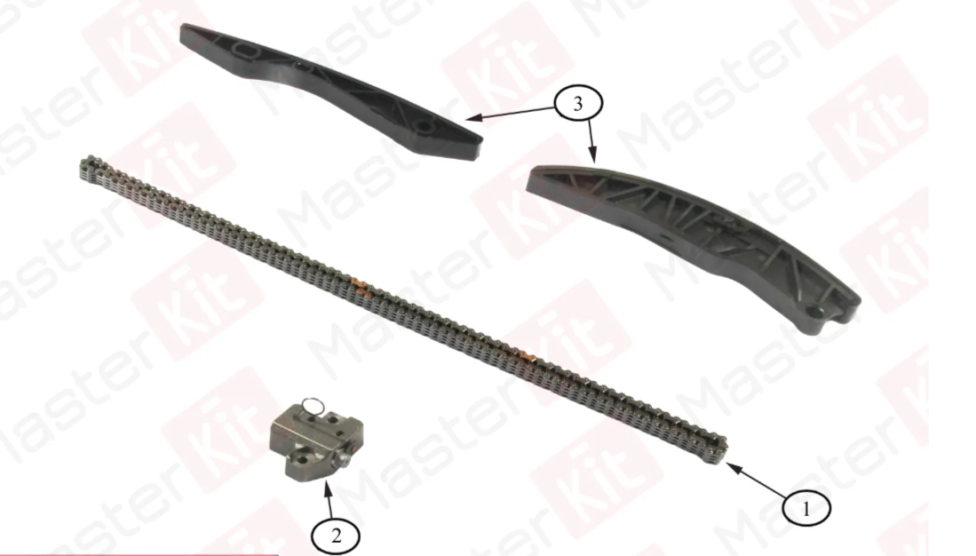 Комплект цепи ГРМ "MASTER KIT" (без звездочек) HYUNDAI Solaris/KIA Rio 77B0024K
