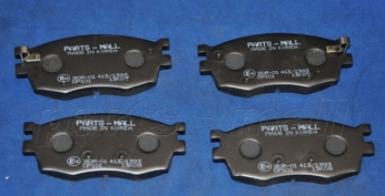 Колодки тормозные "PARTS MALL" передние дисковые HYUNDAI ACCENT/I20/KIA RIO PKA-E28