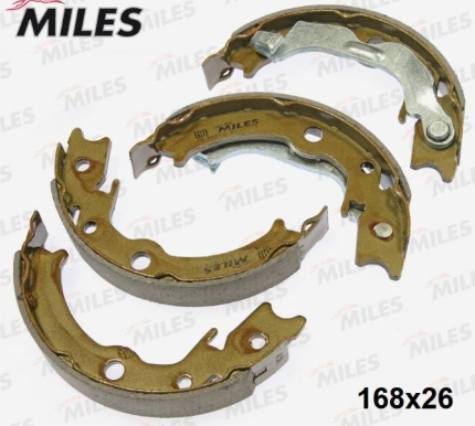 Колодки тормозные "MILES" задние барабанные ручного тормоза CHEVROLET Lacceti E210579