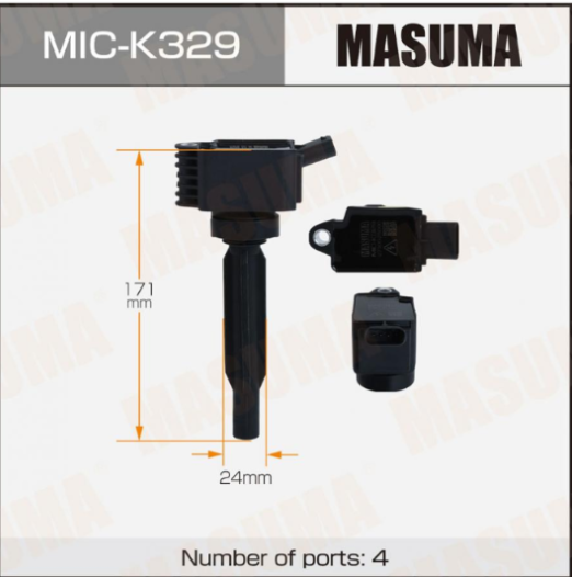 Катушка зажигания "MASUMA" HYUNDAI MIC-K329