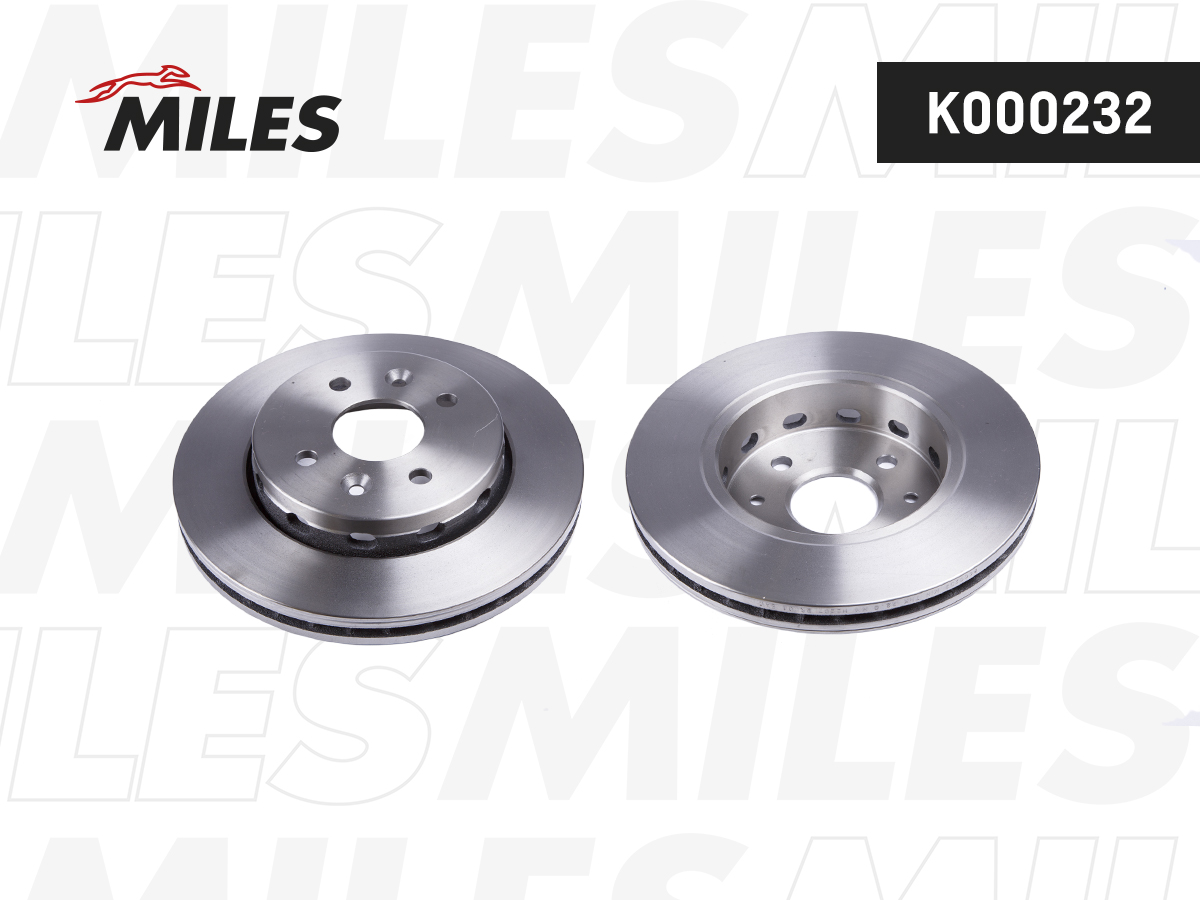 Диск тормозной "MILES" передний KIA SPECTRA/SHUMA K000232