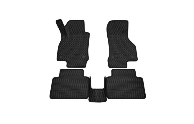 Коврики салона "REZKON" резиновые, черн.кант. (к-т) 13-20,3D EVA SKODA Octavia A7 sd 2013 9230010201