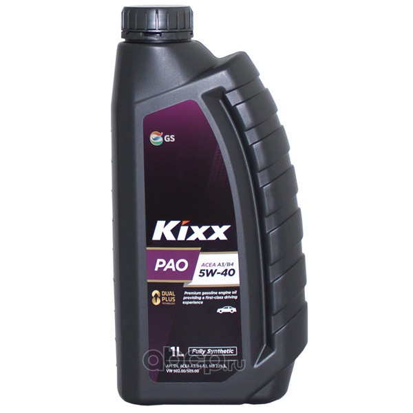 Масло моторное "KIXX" PAO API SN/CF ACEA A3/B4 5W-40 1л