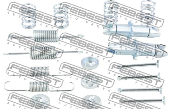Ремкомлект тормозного суппорта "FEBEST" DAIHATSU/TOYOTA 0104-GRJ200R-KIT