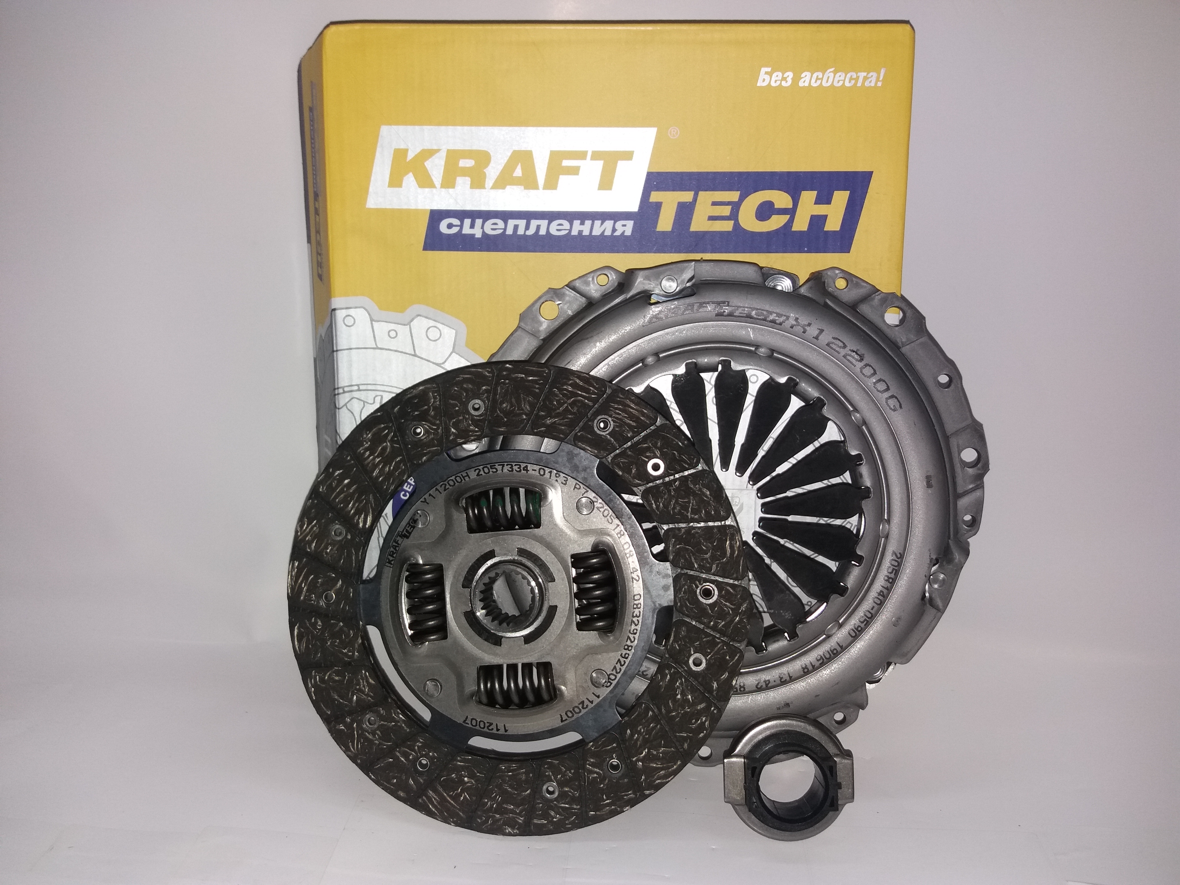 Сцепление "KRAFT" с троссовой КПП ВАЗ 2181/2190 W22200J