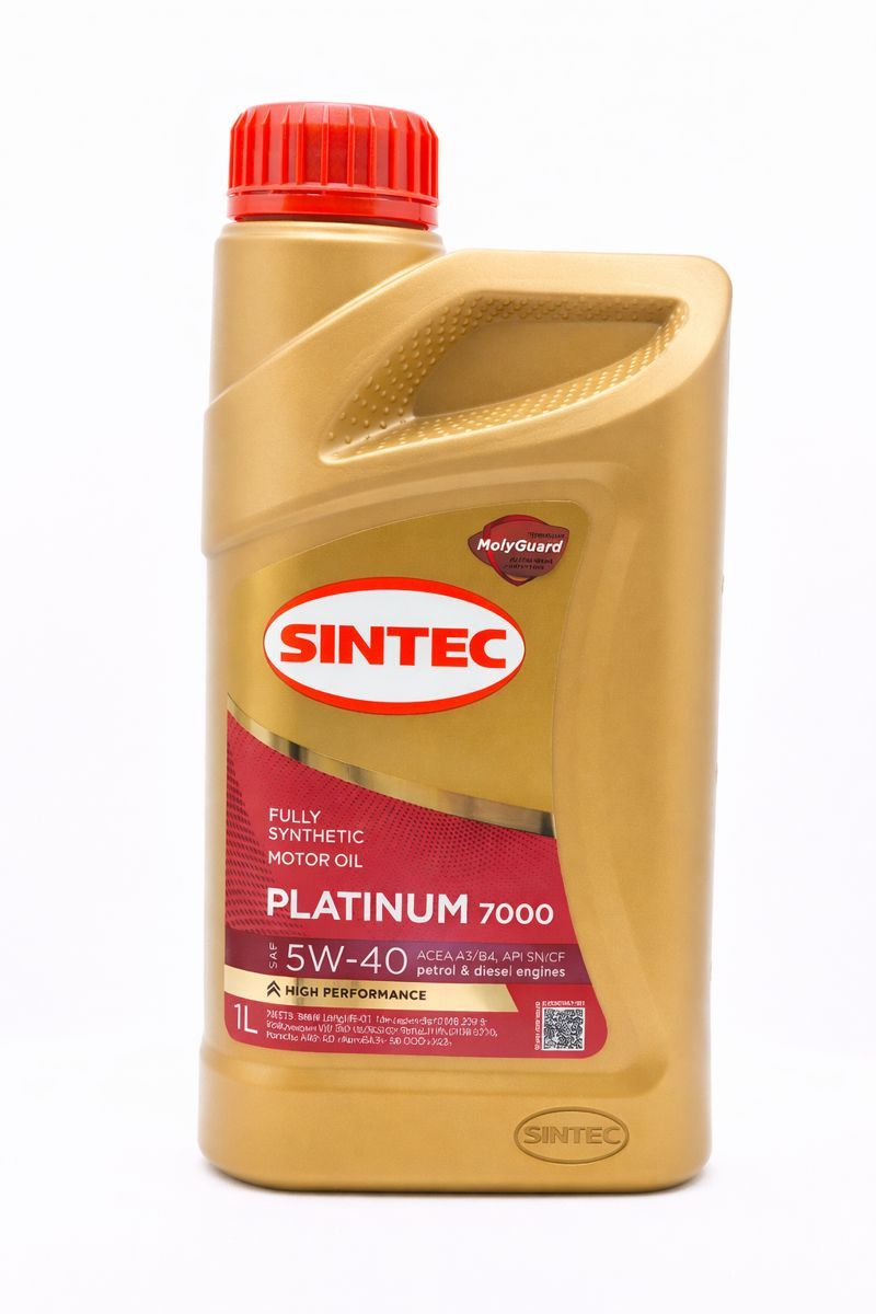 Масло моторное "SINTEC" синтетическое PLATINUM 7000 SN/CF A53/B4 5W-40 1л